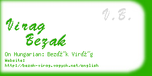 virag bezak business card